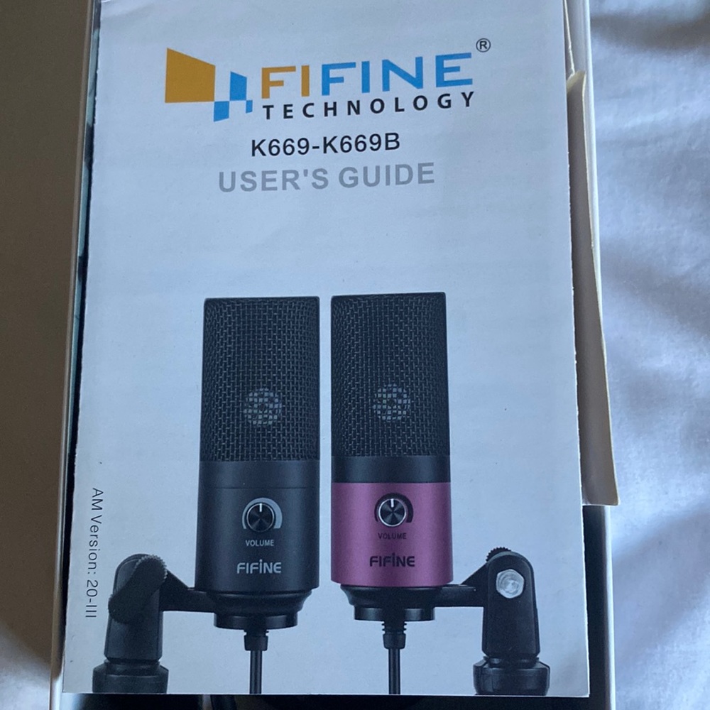 Fifine Studio Microphone perfect condition unused